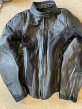 LEWIS LEATHERS Lady biker leather jacket motorcycle zips black Size 12