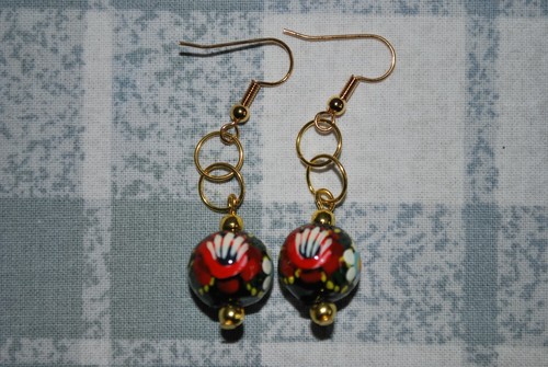 12mm round bead earrings - 12mm,