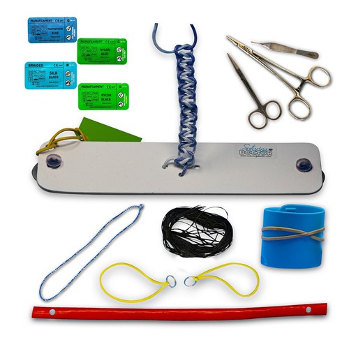 Knot tying practice - full, kit