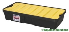 Sealey DRP31 30 Litre Fluid Oil Spill Drip Tray & Platform 2 x 25 Litre Drums