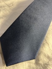 TM Lewin Plain Navy Silk Tie