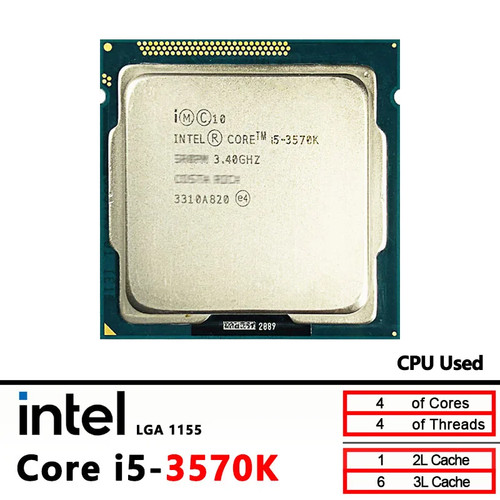Intel core 3570k 4ghz - intel, i5-3570k