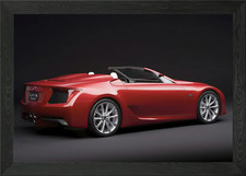 Red Lexus LFA Roadster Framed