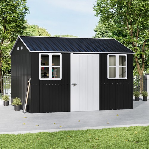 12x10ft metal garden - metal, shed