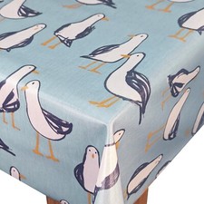 Laridae Seagull Duckegg Cotton PVC WIPE CLEAN Tablecloth Oilcloth