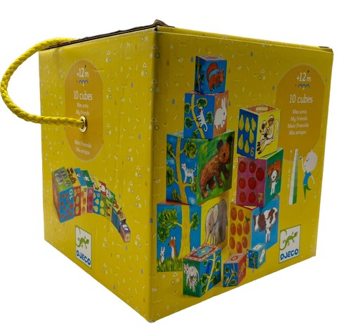 Toddler stacking cubes 10pcs - stacking,