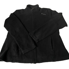 Female Decathlon vintage black fleece jacket in size M|L28 W20|SKU 6134