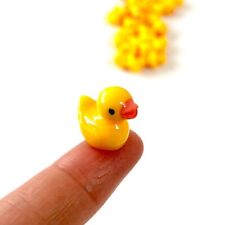 Yellow plastic Rubber Duck Bath rubber Ducky Animal Miniature Dolls House UK