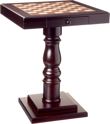 Solid wood pedestal chess game - wood,
