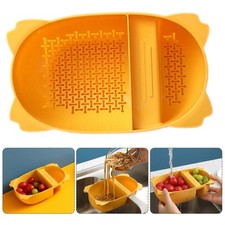Vegetable Drain Basket Saddle Shape Drain Rack Plastic Drain Basket Filter Shelf