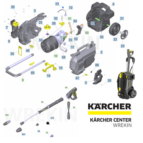 Karcher spare parts - hd,