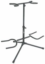Chord Dual Twin Guitar Stand with Neck Support Bass Acoustic 2 Way