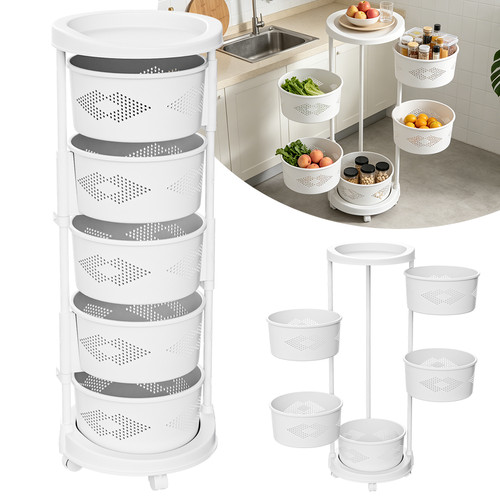 Rotating storage rack trolley - rotating,
