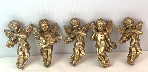 Vintage wall hanging cherubs - 5,
