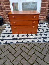 Vintage Teak Stag Cantata Chest of Drawers Can Deliver