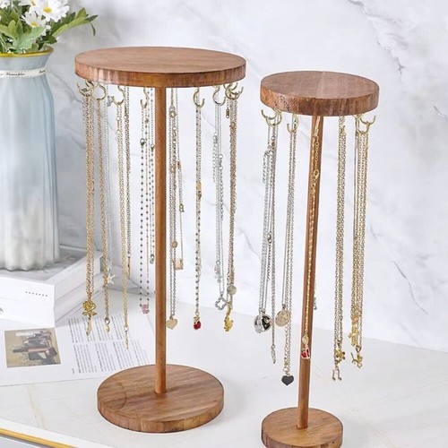 Wooden earring display - wooden,