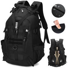 40L Large Tactical Army Backpack Camping Hiking Outdoor Bag Travel Rucksack