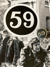 59 Club Biker Pin Badge, Ace