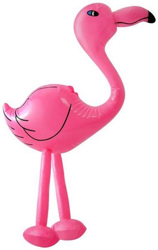 Inflatable pink flamingo - pink,
