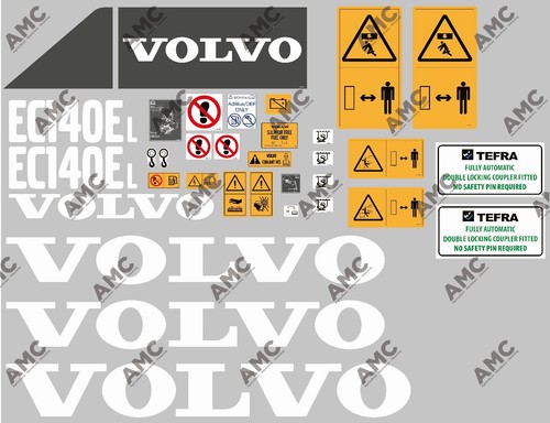 Volvo ec140 decals - volvo,