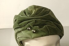 Vintage Bermona Model 70s Forest Green Fedora Hat Retro Edwardian Steampunk