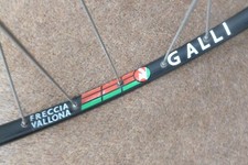 Classic Campagnolo Mirage Hub  700C Tubular Front Wheel with GALLI Rim in Black