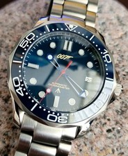 James Bond 007 'GOLDENEYE' Seiko TMI NH35A Automatic Movement Blue Watch 10ATM