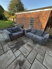 2+3 Grey Seater Sofa Set