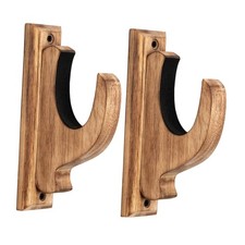 2 Pieces Sword Holder Wall Mount Wood Sword Holder Racks for Bar Living Room