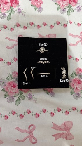 Sterling silver 925 rings 5 - 6,