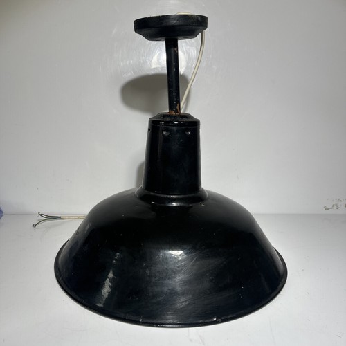 Industrial black enamel light - black,