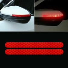 Red Accessories Car Rearview Mirror Reflective Sticker Strip Protector Universal