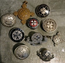 10 x Various Vintage St John Ambulance Enamel Badges Etc Incl 1935 Silver Medal