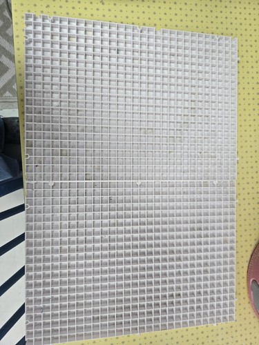 Fused glass cutting waffle - cutting,