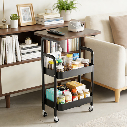 Tier storage trolley cart - 3,