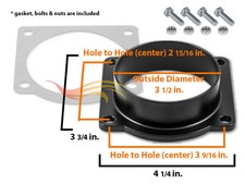 MAF Sensor Adapter Plate + Gasket For 91-02 Town Car 4.6L V8