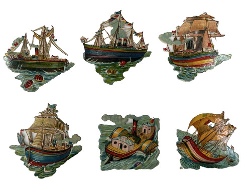 Victorian die cut - cut, scraps