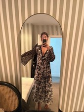 Never Fully Dressed Women's Semi Sheer Maxi Dress. Size Small