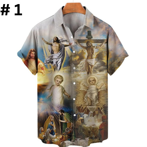 Mens button down - shirts, jesus