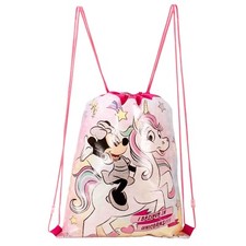 Minnie Mouse  Unicorns Drawstring Bag P.E. Gym School Swimming Sport Disney
