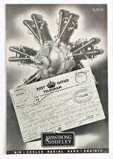 Armstrong Siddeley-WW2-SECOND WORLD WAR-AIRCRAFT AD-VINTAGE AVIATION ADVERT-1939