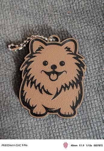 Pomeranian dog keyring - dog, gift