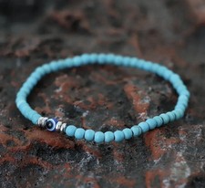 1pc 4mm Small Beads Bracelet Evil Eye Braclet Men Handmade Lucky Friendship
