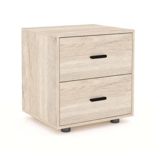 Modern wooden bedside table - bedside,