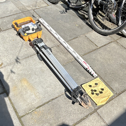 Surveying tripod with optical - surveying,