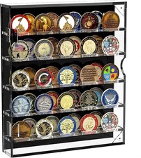 Challenge Coin Display, 5 Rows