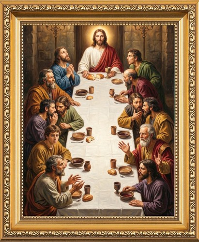The last supper jesus with - last,