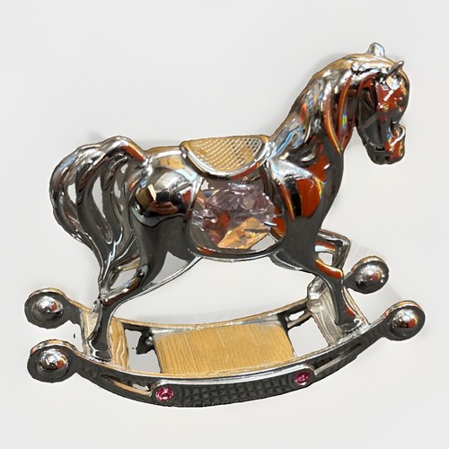 Chrome plated rocking horse - rocking,