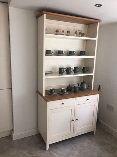 Painted wooden display cabinet - display,