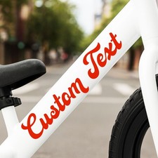 Personalised Bike Frame Name